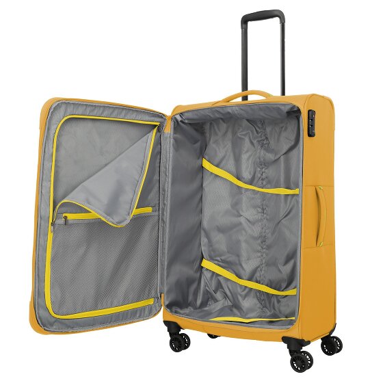 Travelite Umbria 4 Rollen Trolley L 77 cm mit Dehnfalte