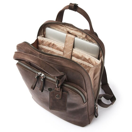 Castelijn & Beerens Carisma Daypack RFID Schutz Leder 40 cm Laptopfach