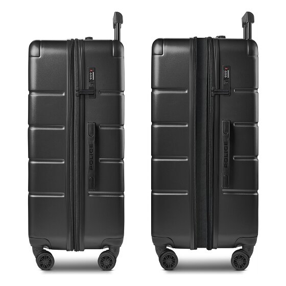 Police Dublin 4 Rollen Trolley L 75 cm mit Dehnfalte