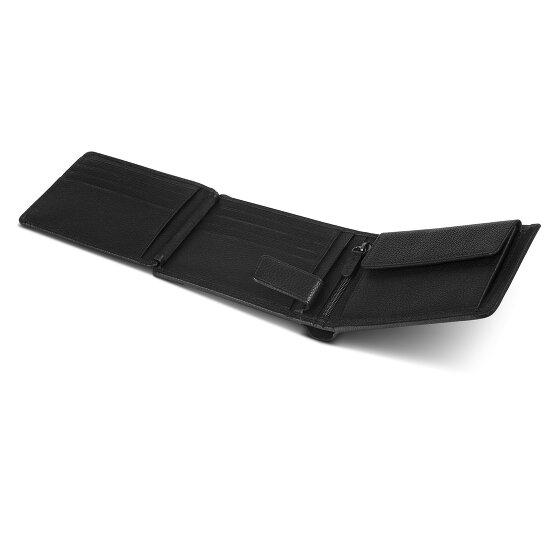 Police Geldbörse RFID Leder 12 cm ausklappbar mit Reißverschlussfach