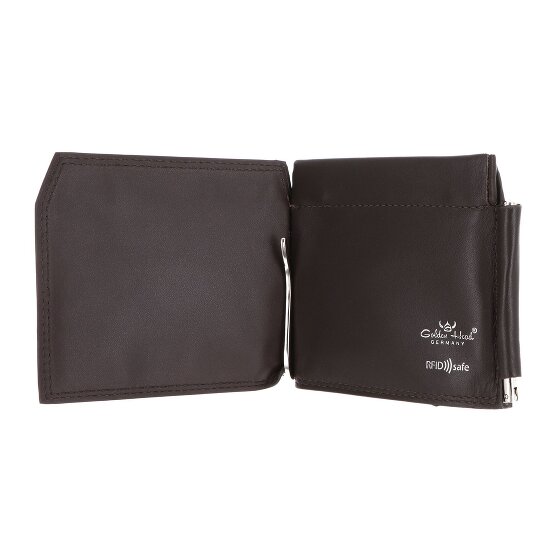 Golden Head Polo Geldbörse RFID Schutz Leder 11 cm Geldscheinklammer