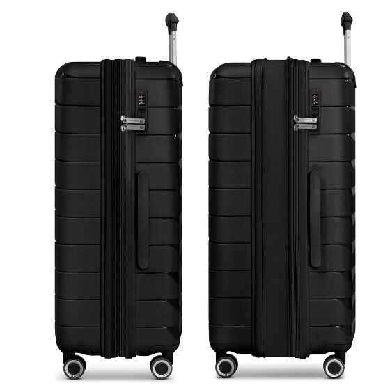 Franky London 4 Rollen Trolley L 74 cm mit Dehnfalte