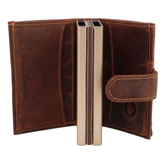 Greenburry Vintage Geldbörse RFID Schutz Leder 8 cm