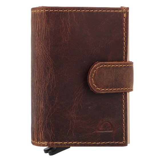 Greenburry Vintage Geldbörse RFID Schutz Leder 8 cm