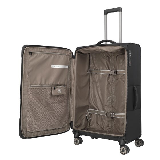 Travelite Crosslite 5.0 4 Rollen Trolley L 77 cm mit Dehnfalte