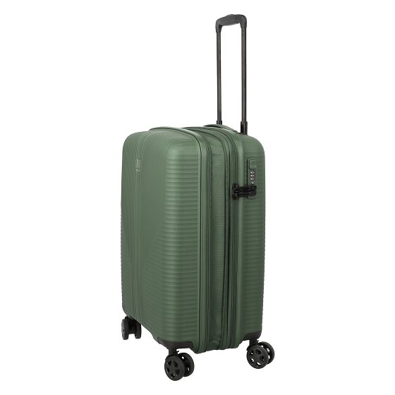 Travelite Air Stripe 4 Rollen Kabinentrolley S 55 cm mit Dehnfalte
