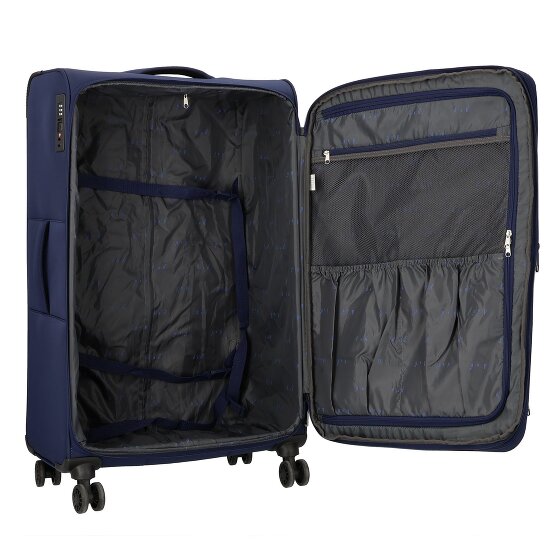 d&n Travel Line 9504 4 Rollen Trolley L 76 cm mit Dehnfalte