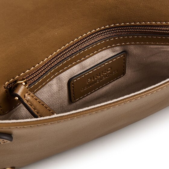 PINKO Love Soft Clutch Tasche Leder 19.5 cm