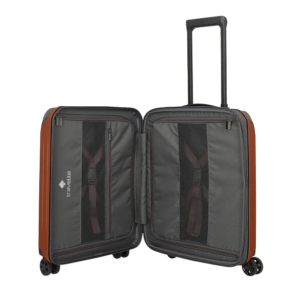 Travelite Dynamiic 4 Rollen Kabinentrolley 55 cm mit Dehnfalte