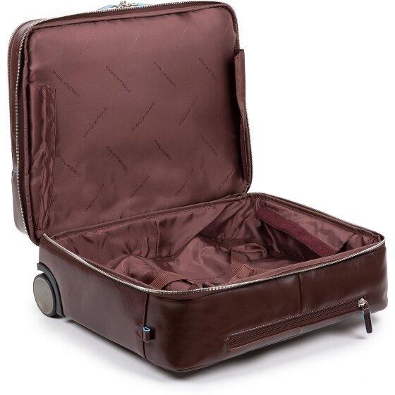 Piquadro Blue Square 2 Rollen Businesstrolley Leder 37 cm Laptopfach