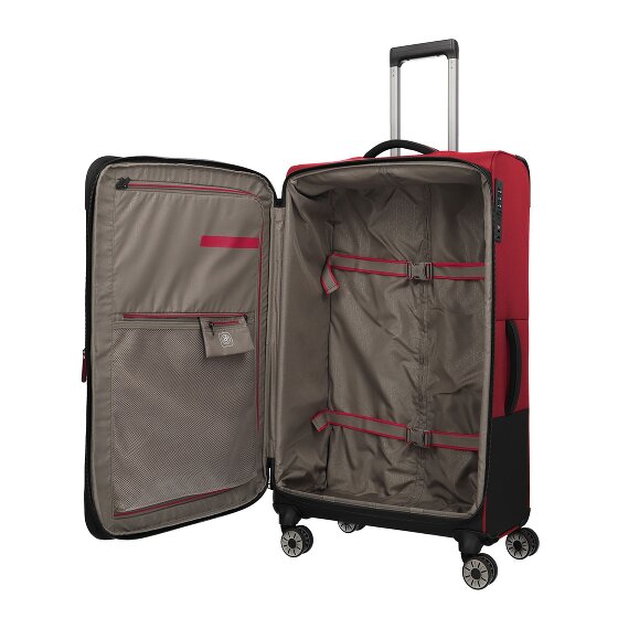 Travelite Crosslite 4 Rollen Trolley XL 81 cm mit Dehnfalte