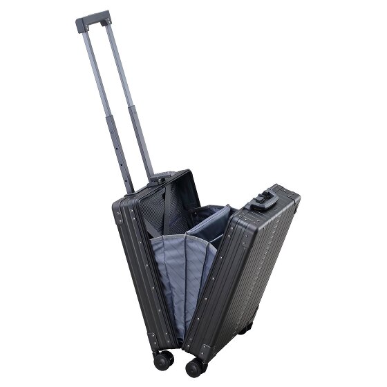 Aleon Business 4-Rollen Kabinentrolley Aluminium 55 cm