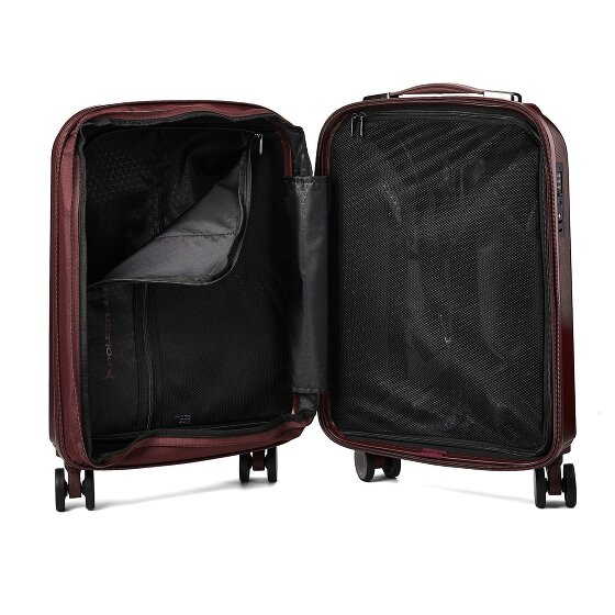 Polestream Moonrock 4 Rollen Kabinentrolley S 55 cm mit Dehnfalte