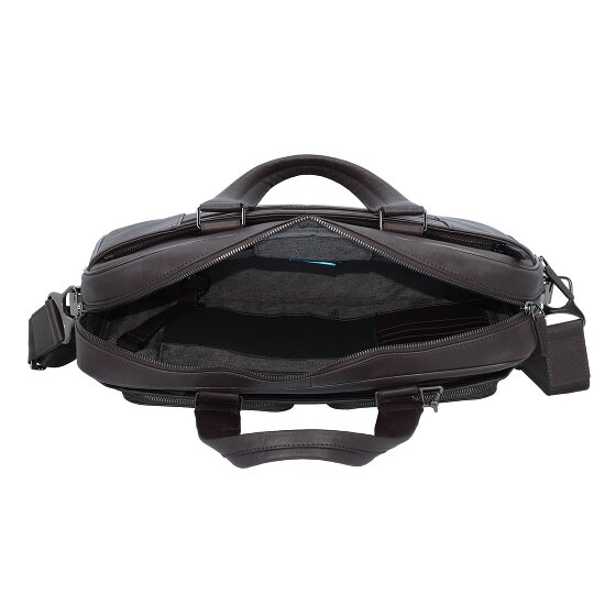 Piquadro Black Square Aktentasche Leder 39.5 cm Laptopfach