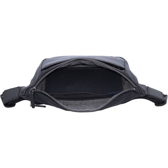 Piquadro Black Square Gürteltasche Leder 31 cm
