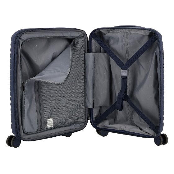 d&n Travel Line 4500 4 Rollen Kabinentrolley S 55 cm mit Dehnfalte