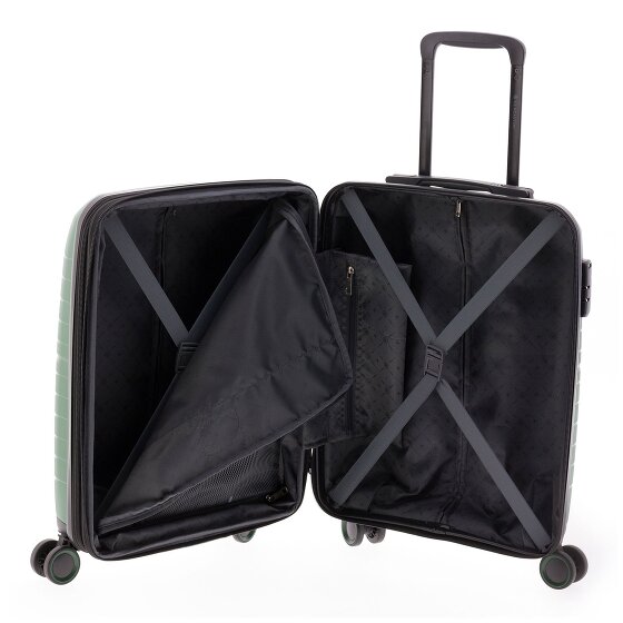 Gladiator 3400 4 Rollen Kabinentrolley 55 cm mit Dehnfalte