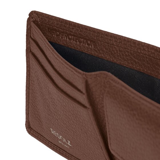 Redolz Leather Essentials QF kleine Geldbörse RFID Leder 10,5 cm