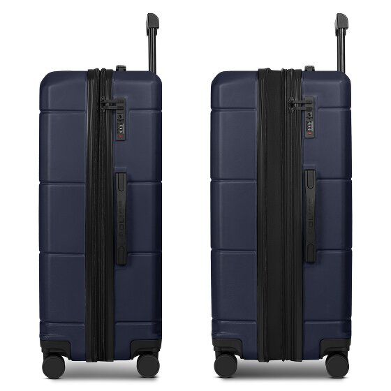 Police London 4 Rollen Trolley 74 cm mit Dehnfalte