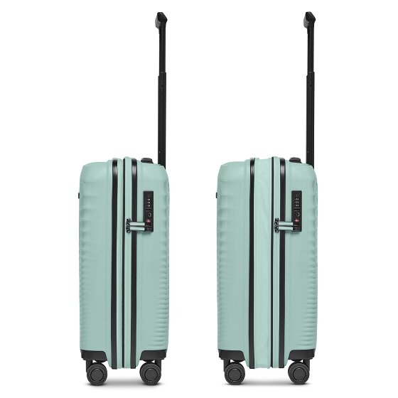 Farmhood Eco Edition 4 Rollen Kabinentrolley 55 cm mit Dehnfalte