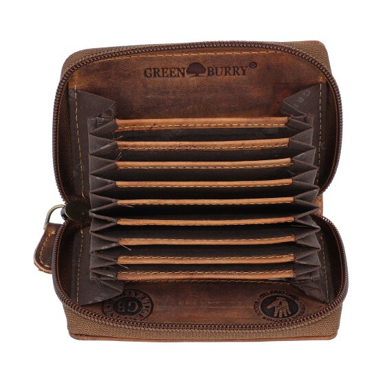 Greenburry Vintage Kreditkartenetui RFID Leder 7,5 cm