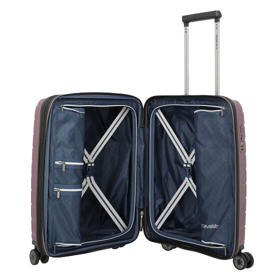 Travelite Air Base 4 Rollen Kabinentrolley 55 cm mit Dehnfalte