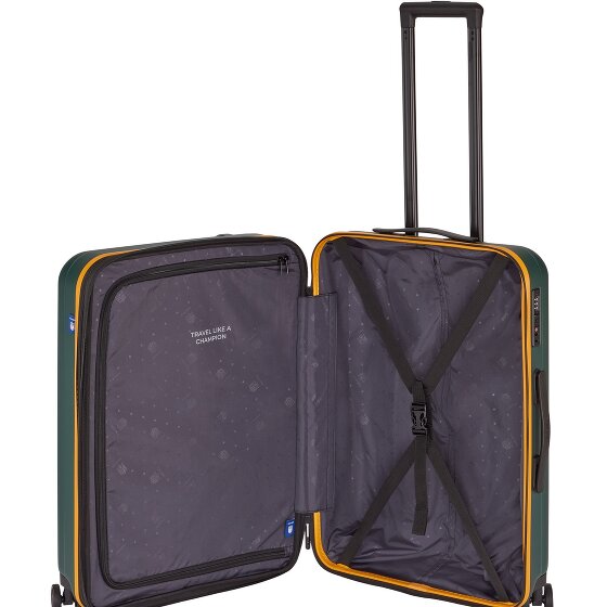 Travelite travelite x NFL 4 Rollen Trolley M 67 cm mit Dehnfalte