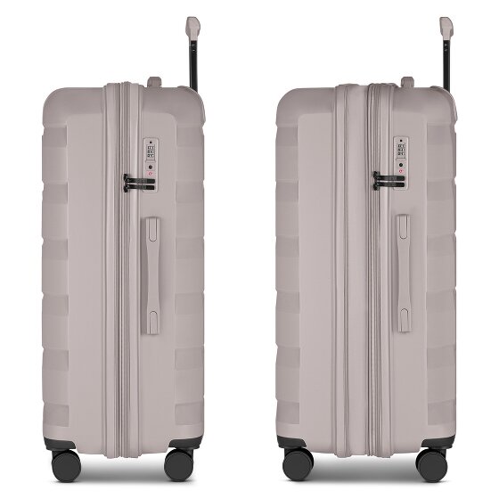 d&n South Dakota 4 Rollen Trolley L 76 cm mit Dehnfalte