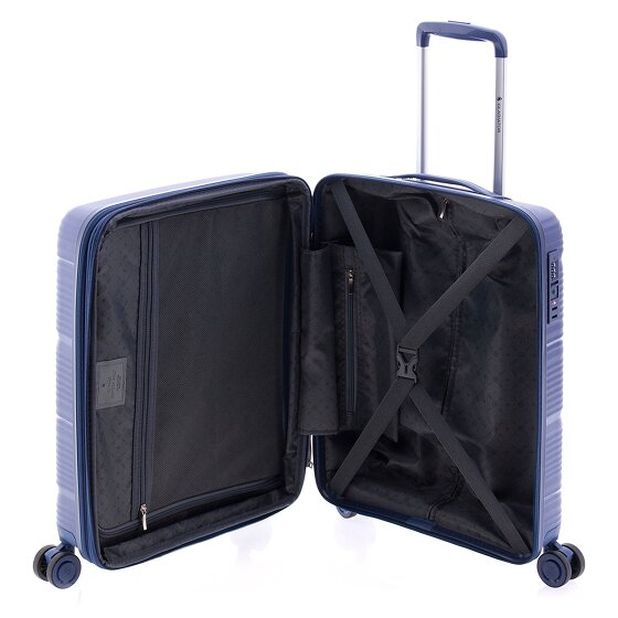Gladiator 0800 4 Rollen Kabinentrolley 55 cm mit Dehnfalte
