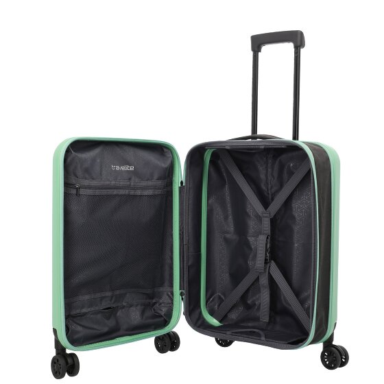 Travelite Basics faltbarer 4-Rollen Kabinentrolley 55 cm