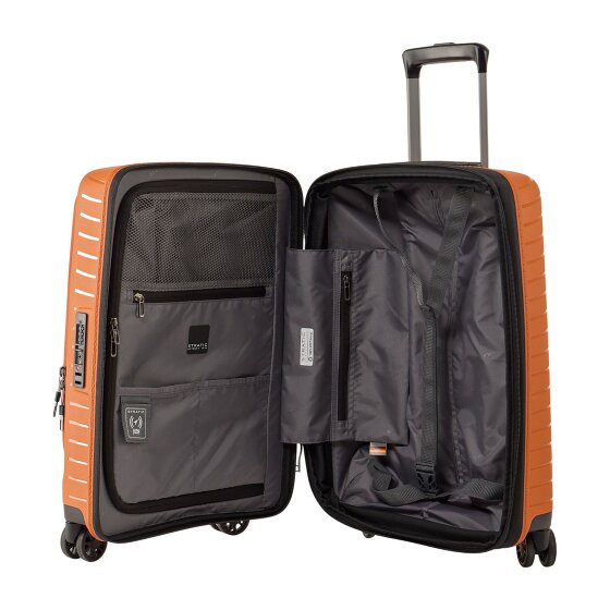 Stratic Novium 4 Rollen Kabinentrolley S 55 cm Laptopfach mit Dehnfalte