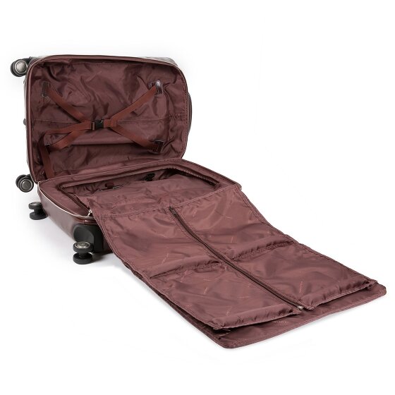 Piquadro Blue Square 4-Rollen Kabinentrolley Leder 55 cm Laptopfach