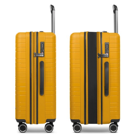 Franky Dallas 3.0 4 Rollen Kofferset 3-teilig mit Dehnfalte