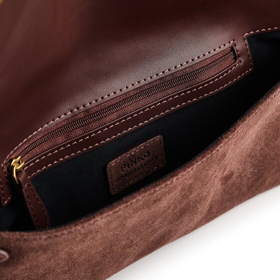 PINKO Love Soft Clutch Tasche Leder 27 cm