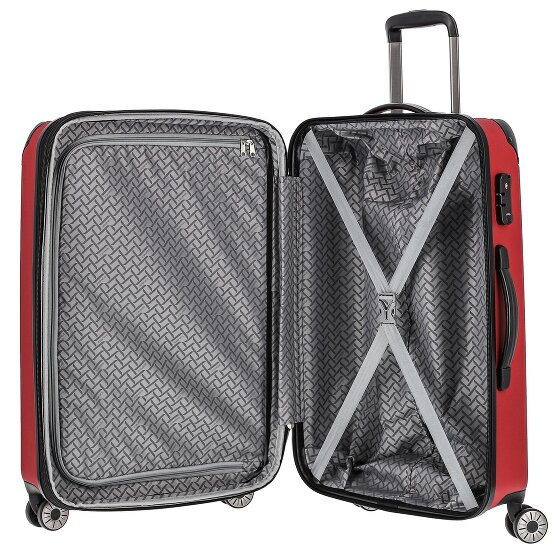 Travelite City 4 Rollen Kofferset 3-teilig mit Dehnfalte