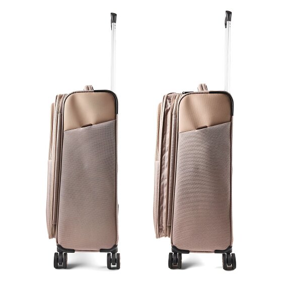 Worldpack Oxford 4 Rollen Kofferset 3-teilig mit Dehnfalte