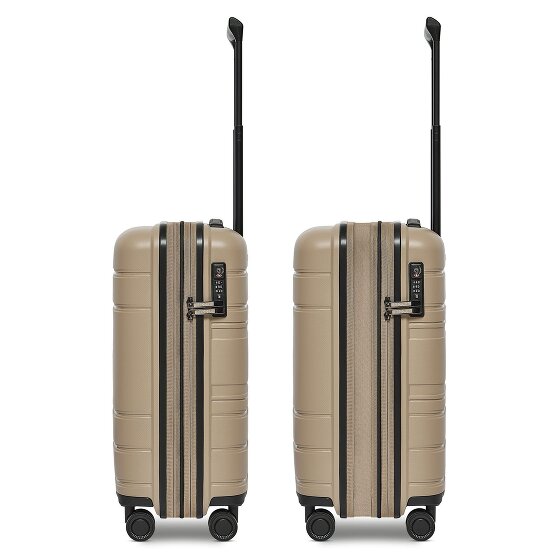 Redolz Essentials 11 4 Rollen Kabinentrolley 55 cm mit Dehnfalte