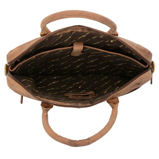 Greenburry Vintage Aktentasche Leder 41 cm Laptopfach