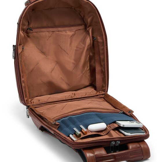Piquadro Victor Daypack RFID Schutz Leder 43 cm Laptopfach