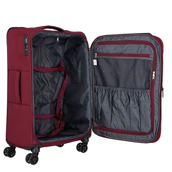 d&n Travel Line 9504 4 Rollen Trolley M 67 cm mit Dehnfalte