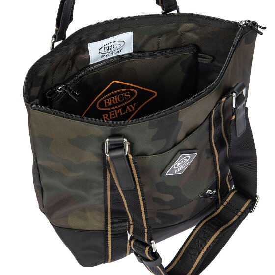 Bric's Replay Camouflage Shopper Tasche 26 cm