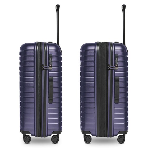 Pactastic Collection 04 THE MEDIUM + 4 Rollen Trolley M 66 cm mit Dehnfalte