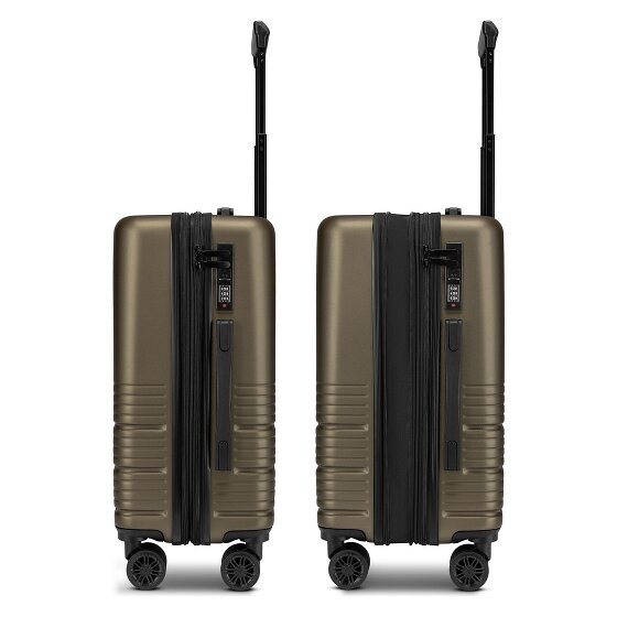 camel active Hanoi 4 Rollen Kabinentrolley S 55 cm mit Dehnfalte