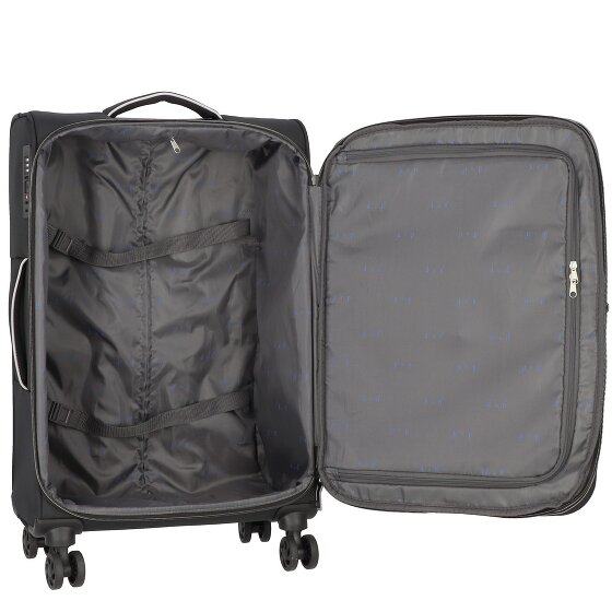 d&n Travel Line 9204 4 Rollen Trolley M 66 cm mit Dehnfalte