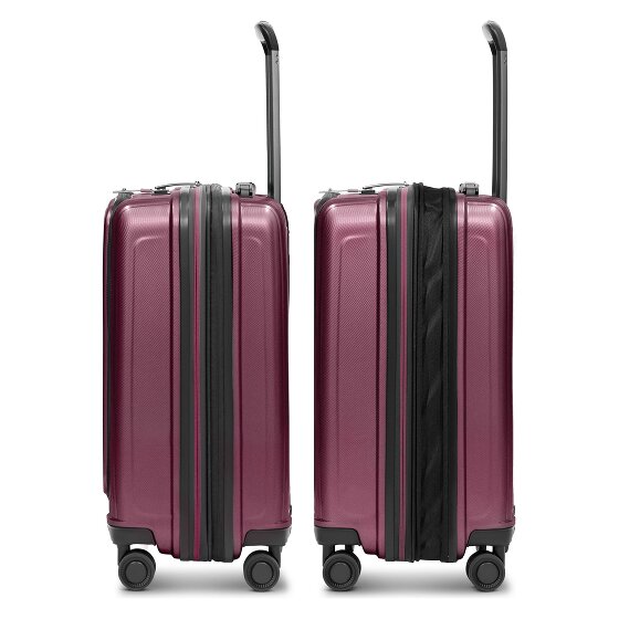 Redolz Essentials14 4-Rollen Kofferset Beautycase 4tlg mit Dehnfalte Laptopfach