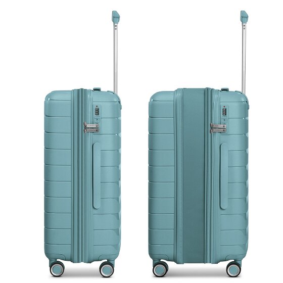 Franky London 4 Rollen Kabinentrolley S 55 cm mit Dehnfalte