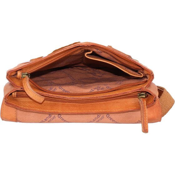 Greenland Nature GreenLand NATURE Umhängetasche Leder 24 cm