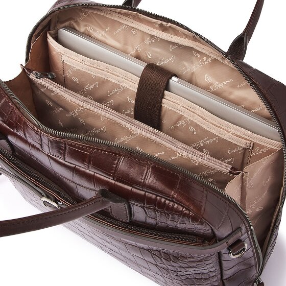 Castelijn & Beerens Lisa Aktentasche RFID Schutz Leder 41 cm Laptopfach