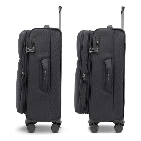 Stratic Lite 4 Rollen Trolley M 65 cm mit Dehnfalte