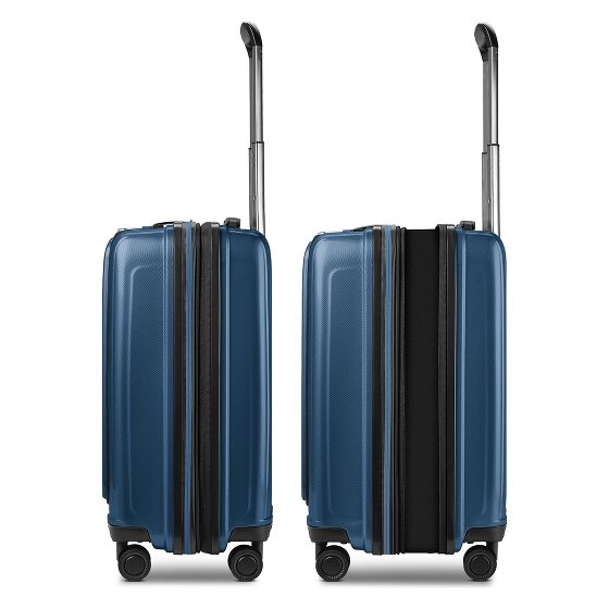 Redolz Essentials14 4-Rollen Kofferset Beautycase 4tlg mit Dehnfalte Laptopfach